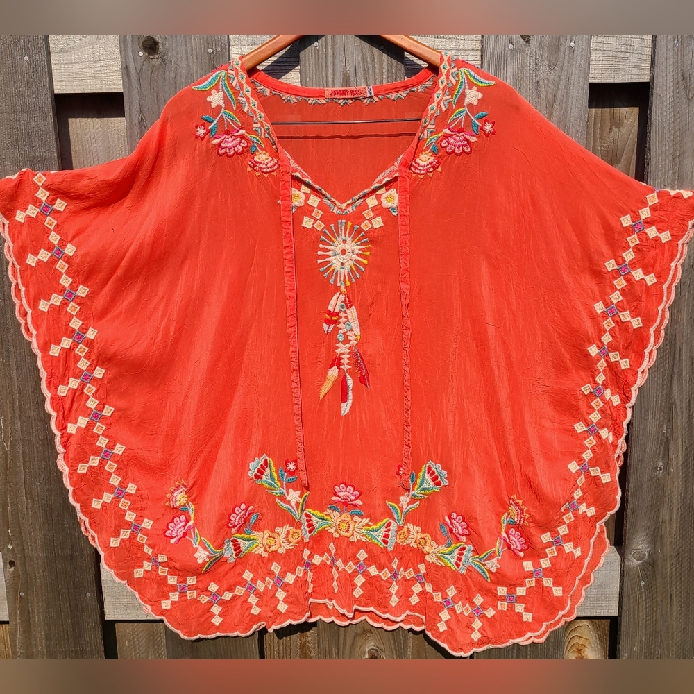 Johnny Was Kaftan-Style, Women's L, Orange
